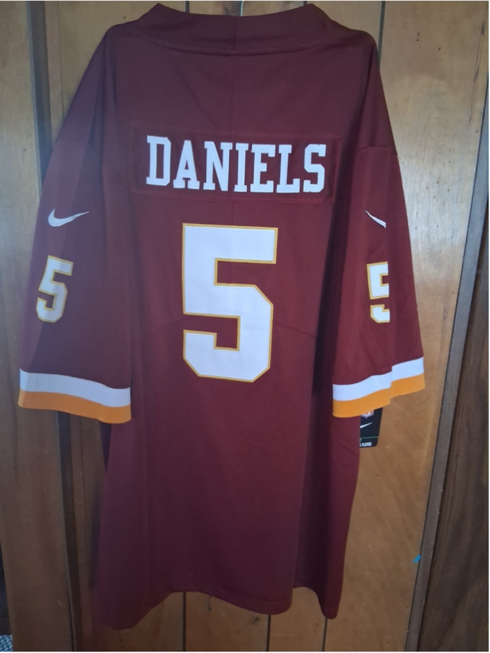 Mystery Sports Card With Jayden Daniels Washington Commanders XXL Jersey
